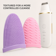 Close-up of SONA textured silicone cleansing covers